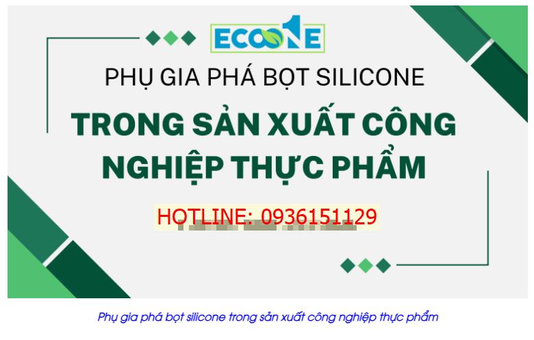 Phụ gia phá bọt silicone trong sản xuất công nghiệp thực phẩm